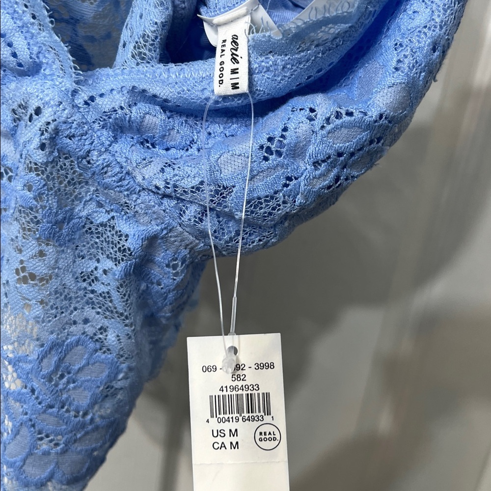Aerie Lace Bralette – NWT – Periwinkle Blue – Adjustable Straps Size Medium - Picture 2 of 3